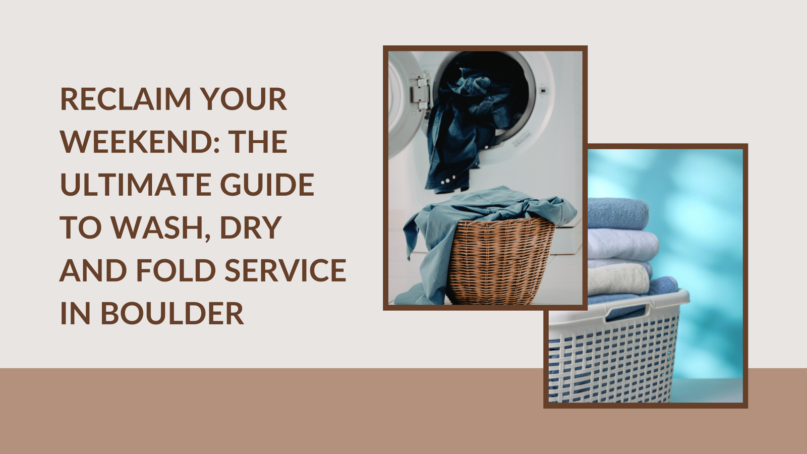 Wash, Dry and Fold Service in Boulder